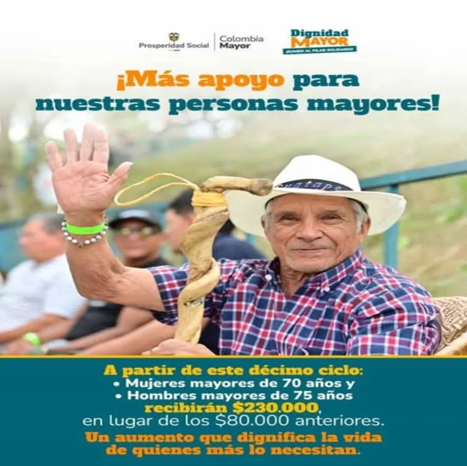 Pagos programa Colombia Mayor Noviembre 2025